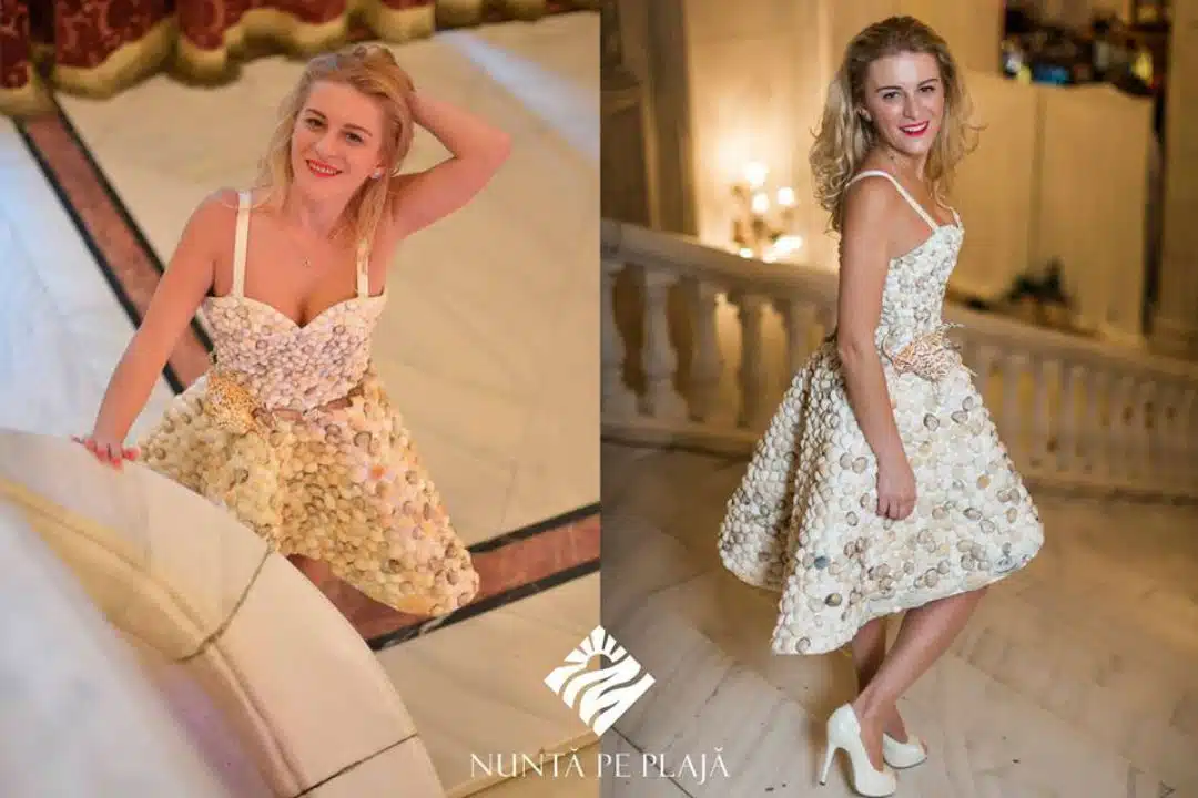 Rochia de mireasa cu scoici