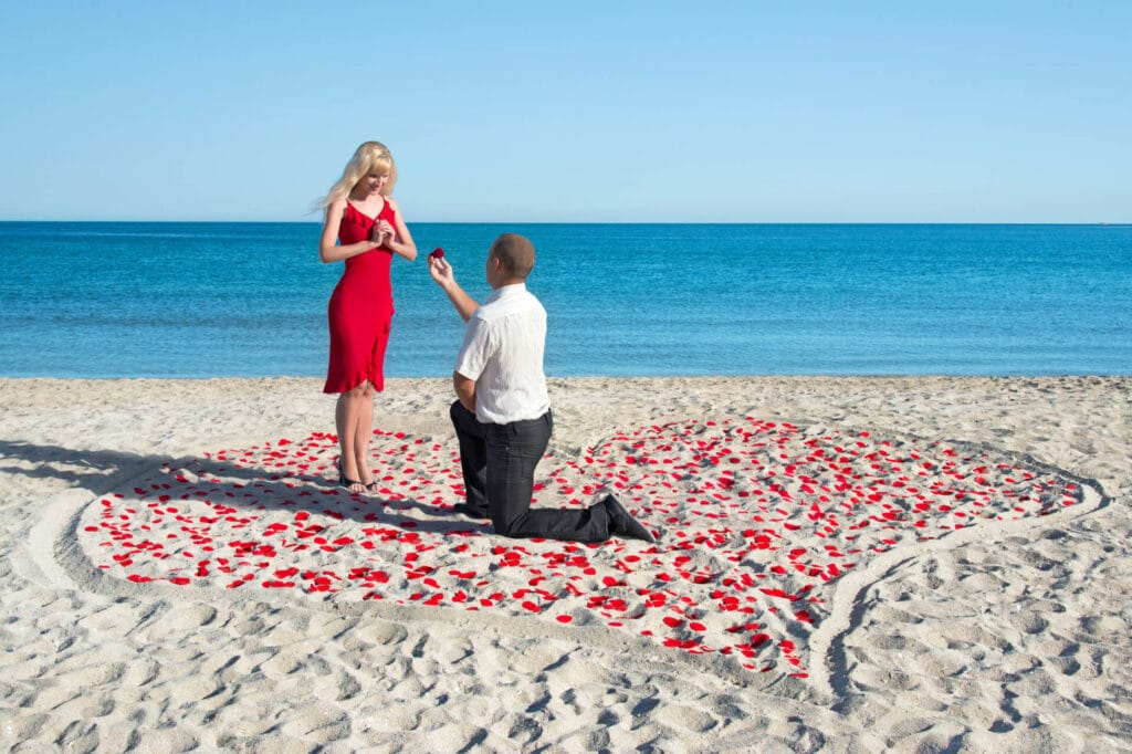 Creează o cerere în căsătorie deosebită – Mesaje romantice într-un decor de basm - nuntapeplaja.ro