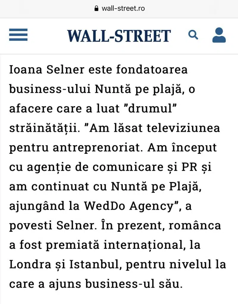 Destination Wedding Planner of the Year Londra 2020 - 2021 1